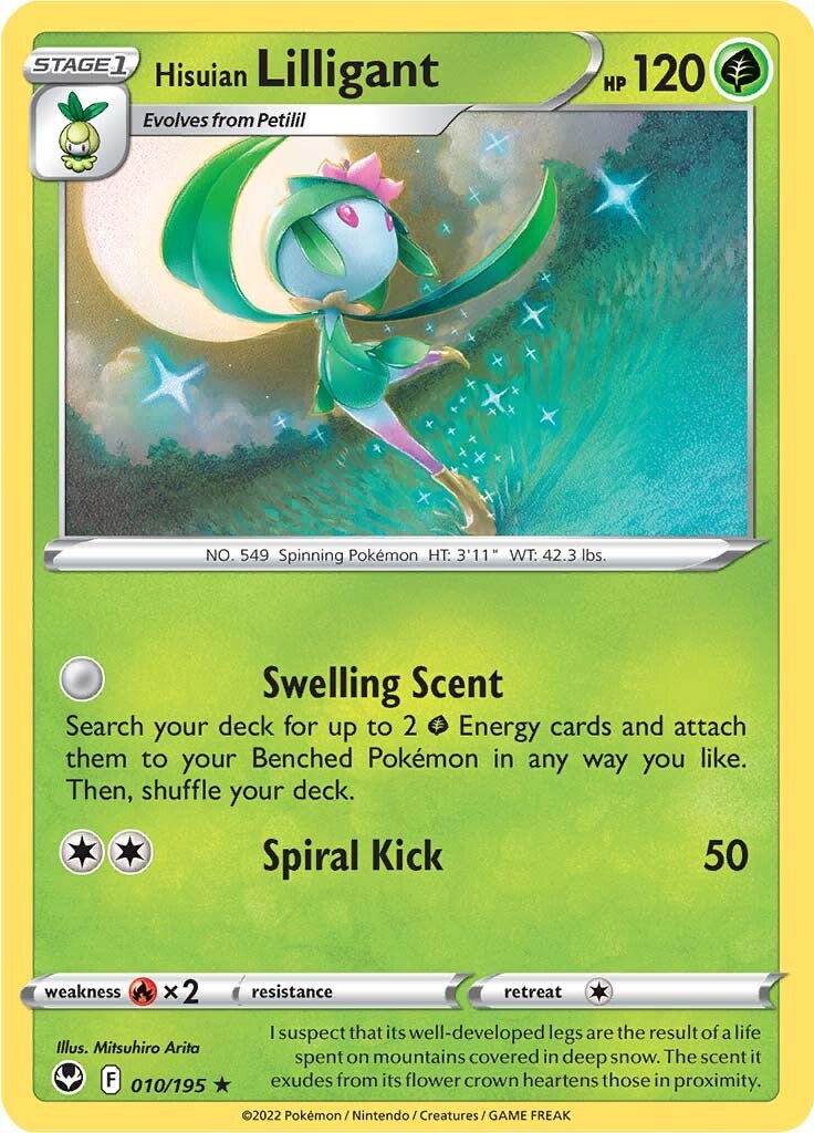 Hisuian Lilligant (010/195) [Sword & Shield: Silver Tempest] | Clutch Gaming