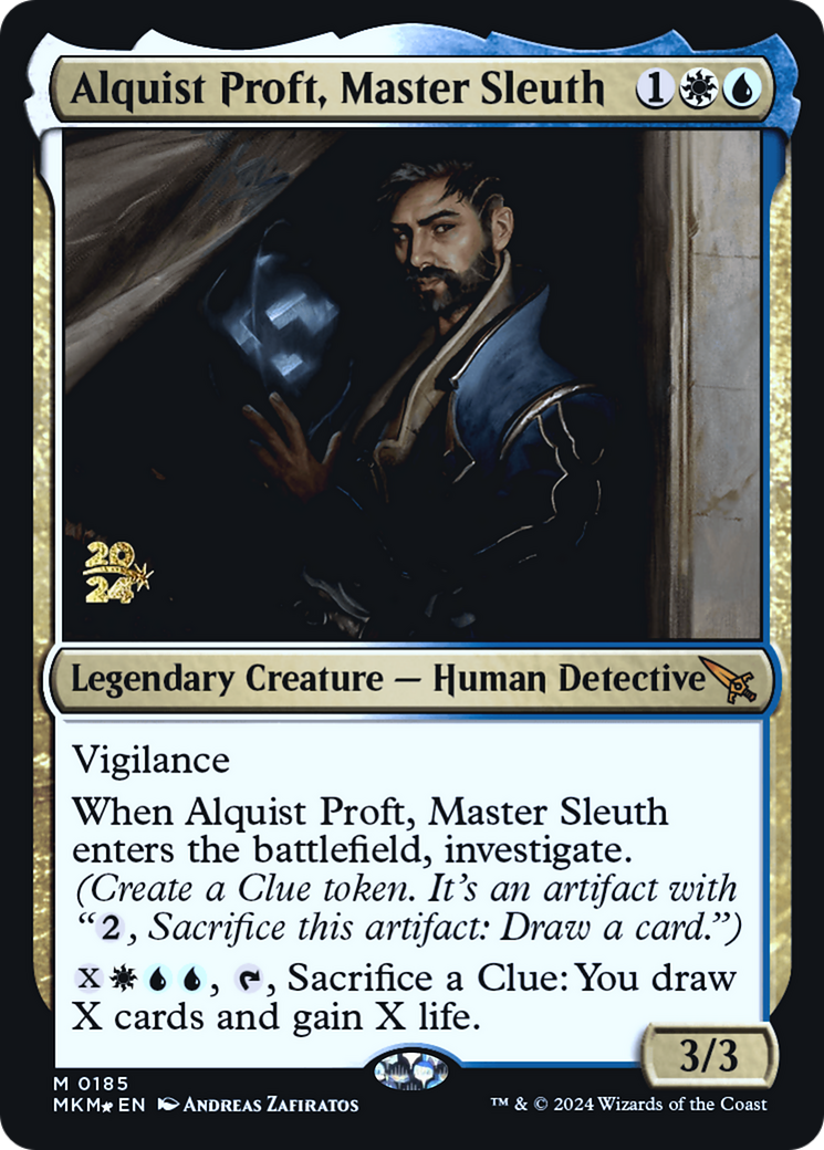 Alquist Proft, Master Sleuth [Murders at Karlov Manor Prerelease Promos] | Clutch Gaming