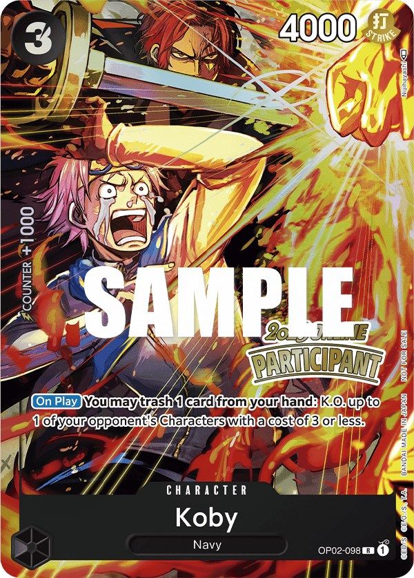 Koby (Online Regional 2023) [Participant] [One Piece Promotion Cards] | Clutch Gaming