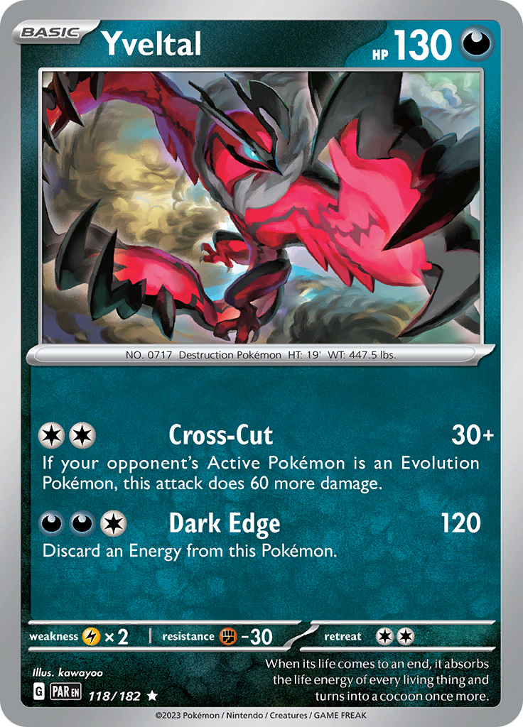 Yveltal (118/182) [Scarlet & Violet: Paradox Rift] | Clutch Gaming