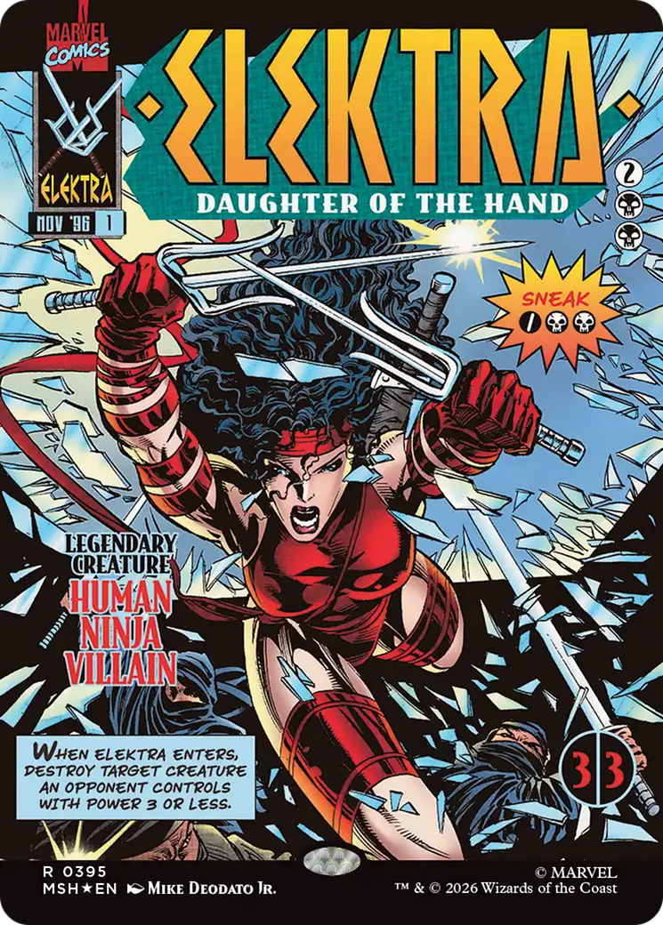 Elektra, Daughter of the Hand (Borderless) (395) [Marvel Super Heroes] | Clutch Gaming