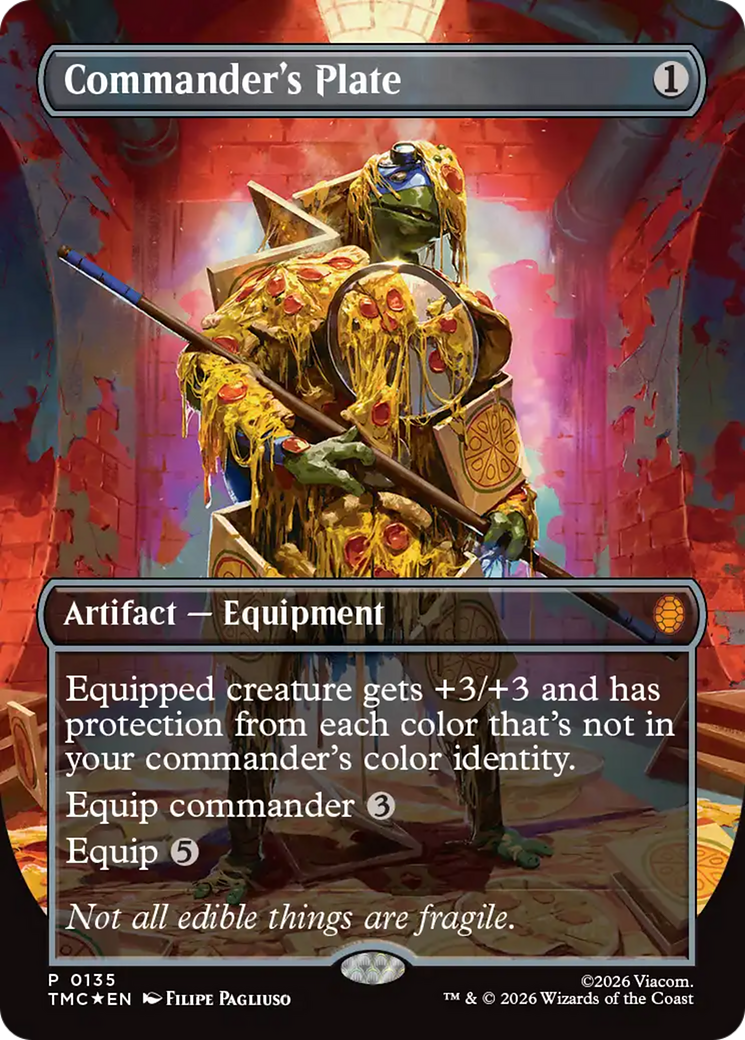 Commander's Plate (Borderless) [Teenage Mutant Ninja Turtles Commander] | Clutch Gaming