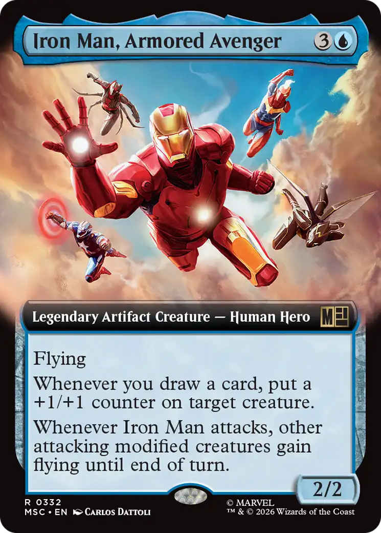 Iron Man, Armored Avenger (Extended Art) [Marvel Super Heroes Commander] | Clutch Gaming