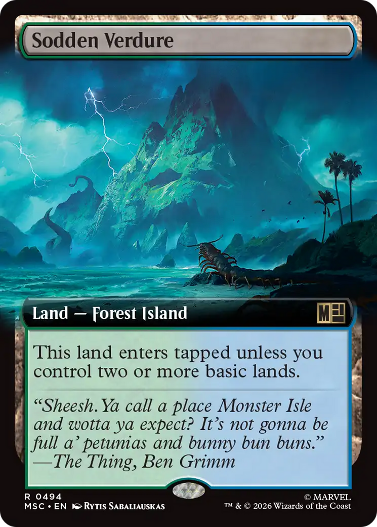 Sodden Verdure (Extended Art) [Marvel Super Heroes Commander] | Clutch Gaming