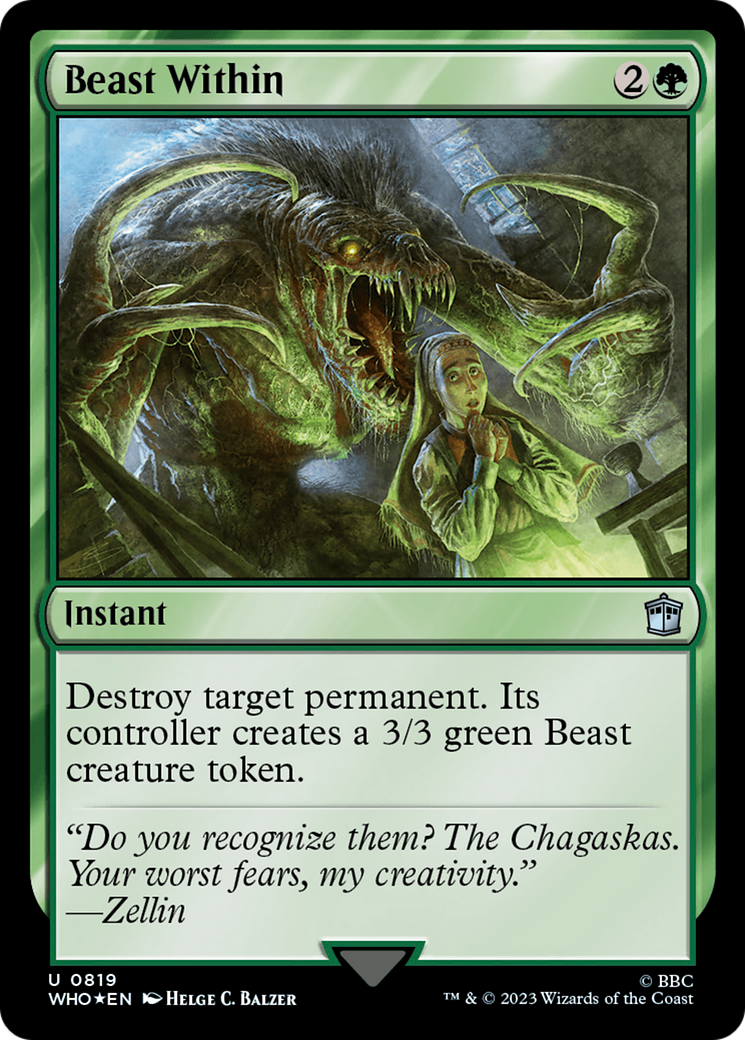 Beast Within (Surge Foil) [Doctor Who] | Clutch Gaming