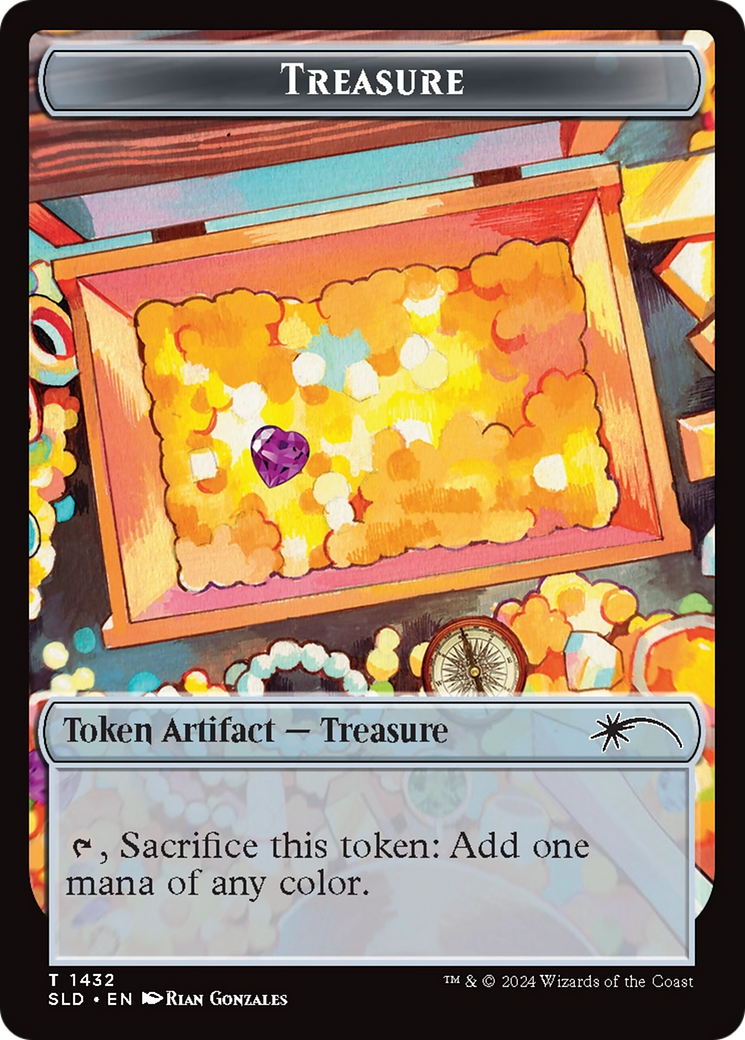 Treasure Token (1432) (Rainbow Foil) [Secret Lair Drop Series] | Clutch Gaming