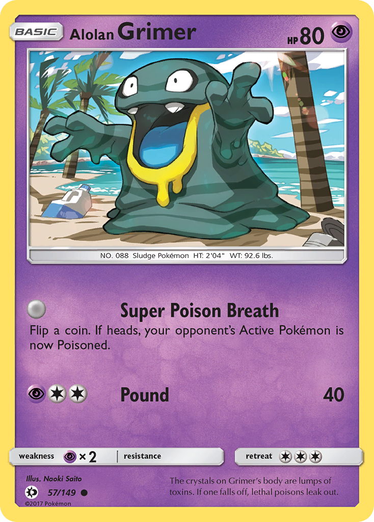 Alolan Grimer (57/149) [Sun & Moon: Base Set] | Clutch Gaming