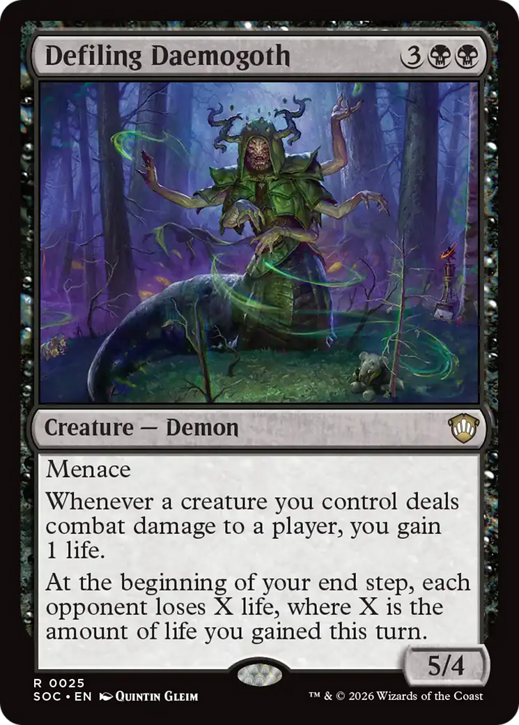 Defiling Daemogoth [Secrets of Strixhaven Commander] | Clutch Gaming
