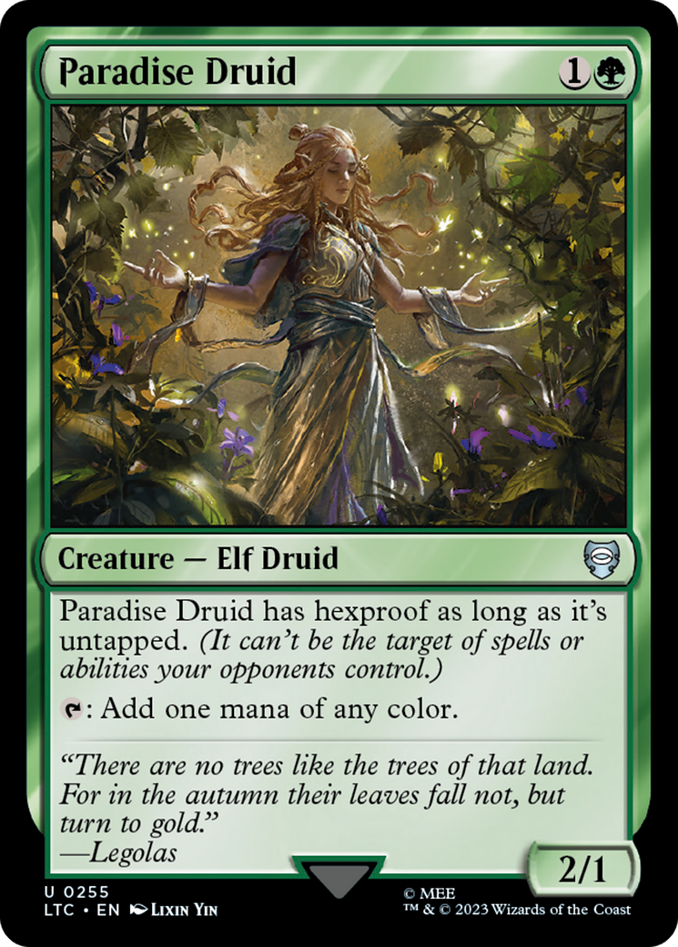 Paradise Druid [The Lord of the Rings: Tales of Middle-Earth Commander] | Clutch Gaming