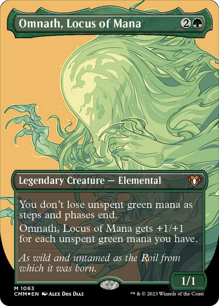 Omnath, Locus of Mana (Borderless Textured Foil Frame Break) [Commander Masters] | Clutch Gaming