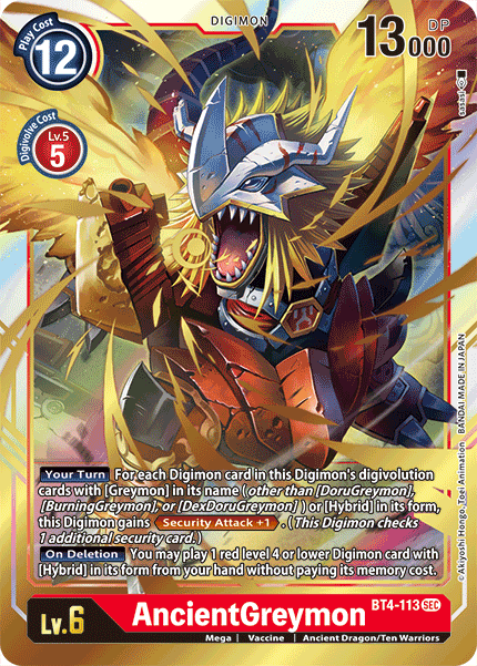 AncientGreymon [BT4-113] [Great Legend] | Clutch Gaming