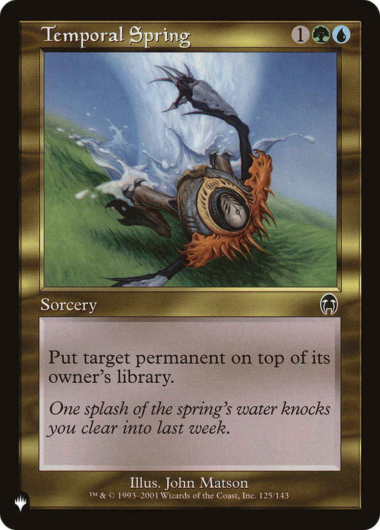 Temporal Spring [The List Reprints] | Clutch Gaming