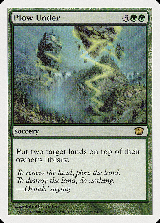 Plow Under (8th Edition) [Oversize Cards] | Clutch Gaming