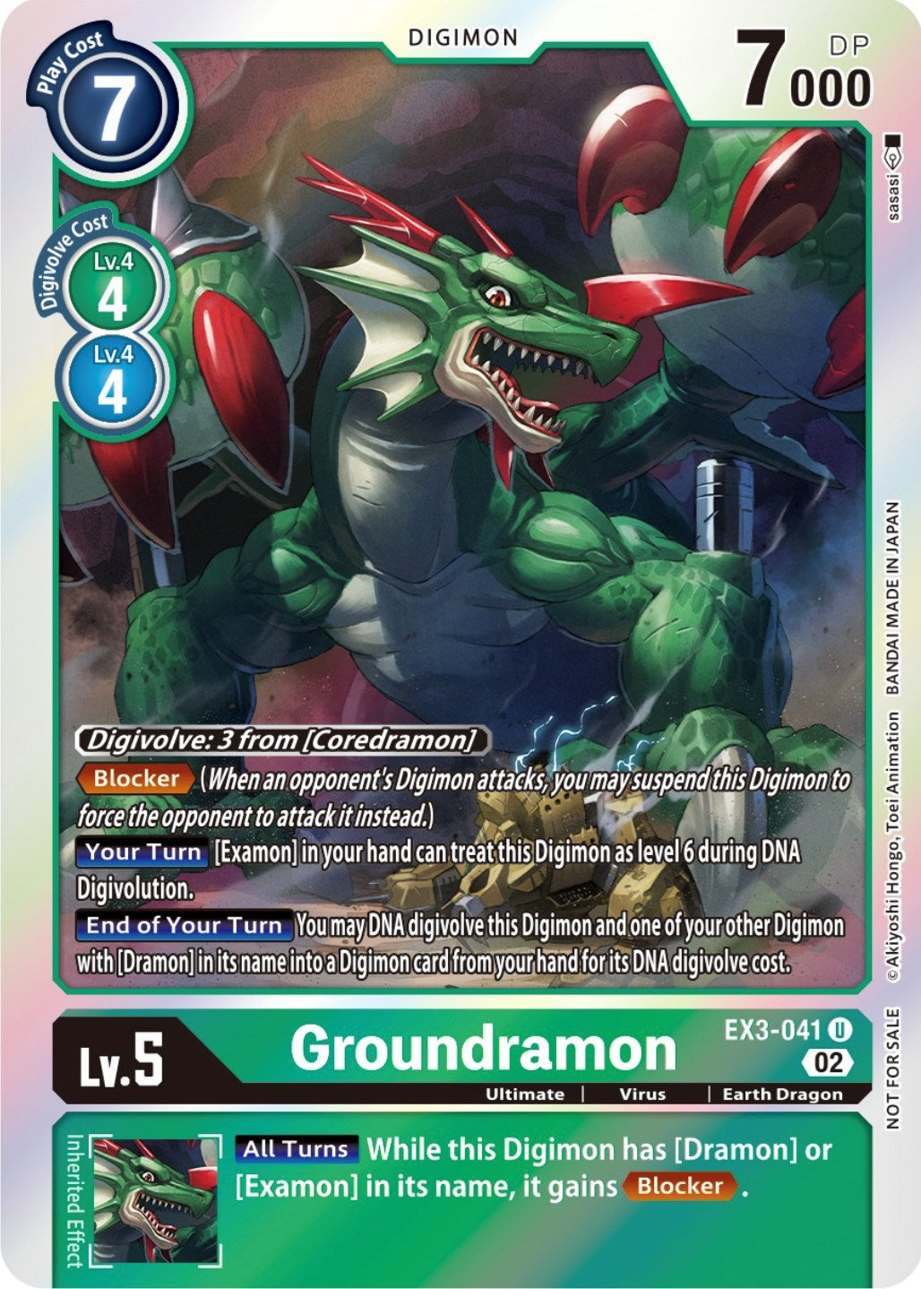 Groundramon [EX3-041] (Alternate Art) [Draconic Roar] | Clutch Gaming