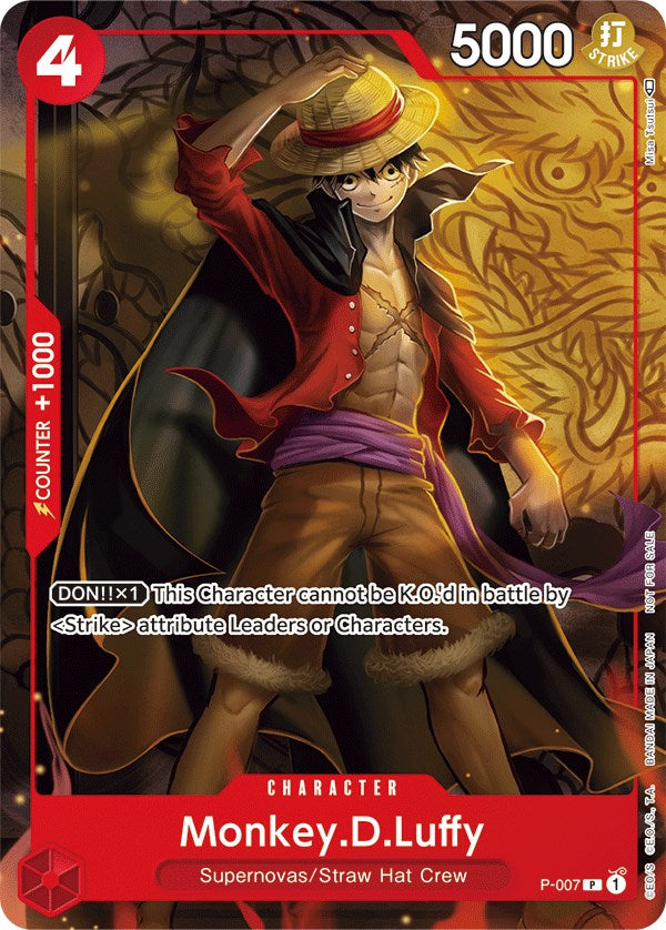 Monkey.D.Luffy (P-007) (Tournament Pack Vol. 1) [One Piece Promotion Cards] | Clutch Gaming