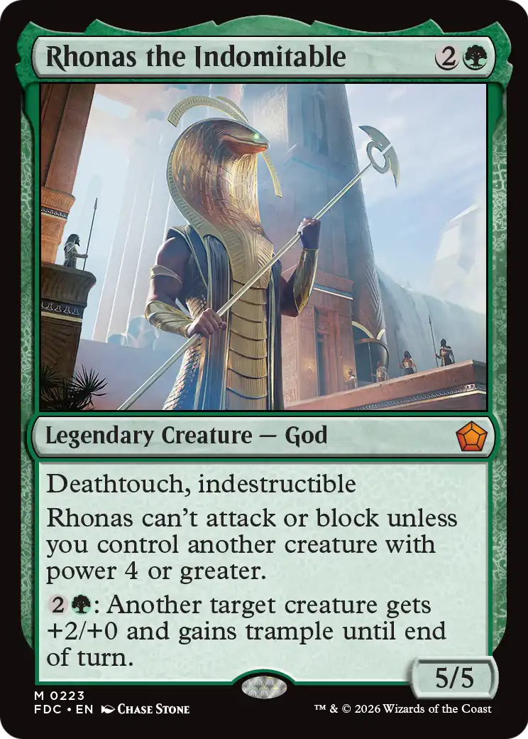 Rhonas the Indomitable [Foundations Commander] | Clutch Gaming