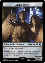 Alien Angel // Clue (0021) Double-Sided Token [Doctor Who Tokens] | Clutch Gaming