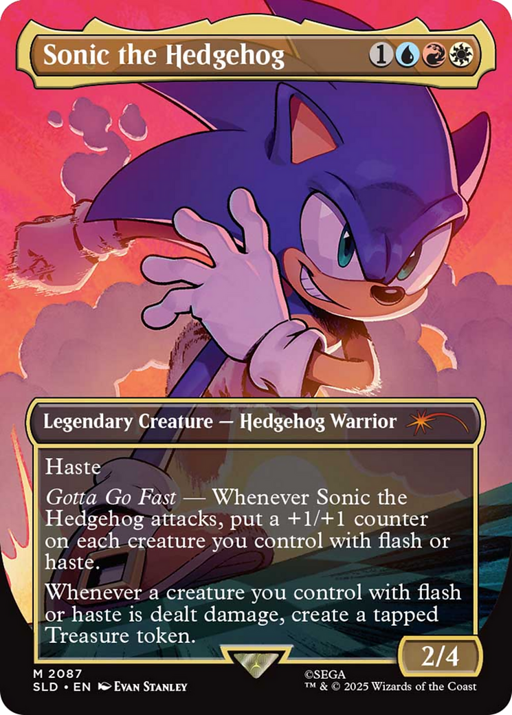 Sonic the Hedgehog (Rainbow Foil) [Secret Lair Drop Series] | Clutch Gaming