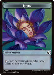 Dragon // Lotus Double-Sided Token [Reality Fracture Tokens] | Clutch Gaming