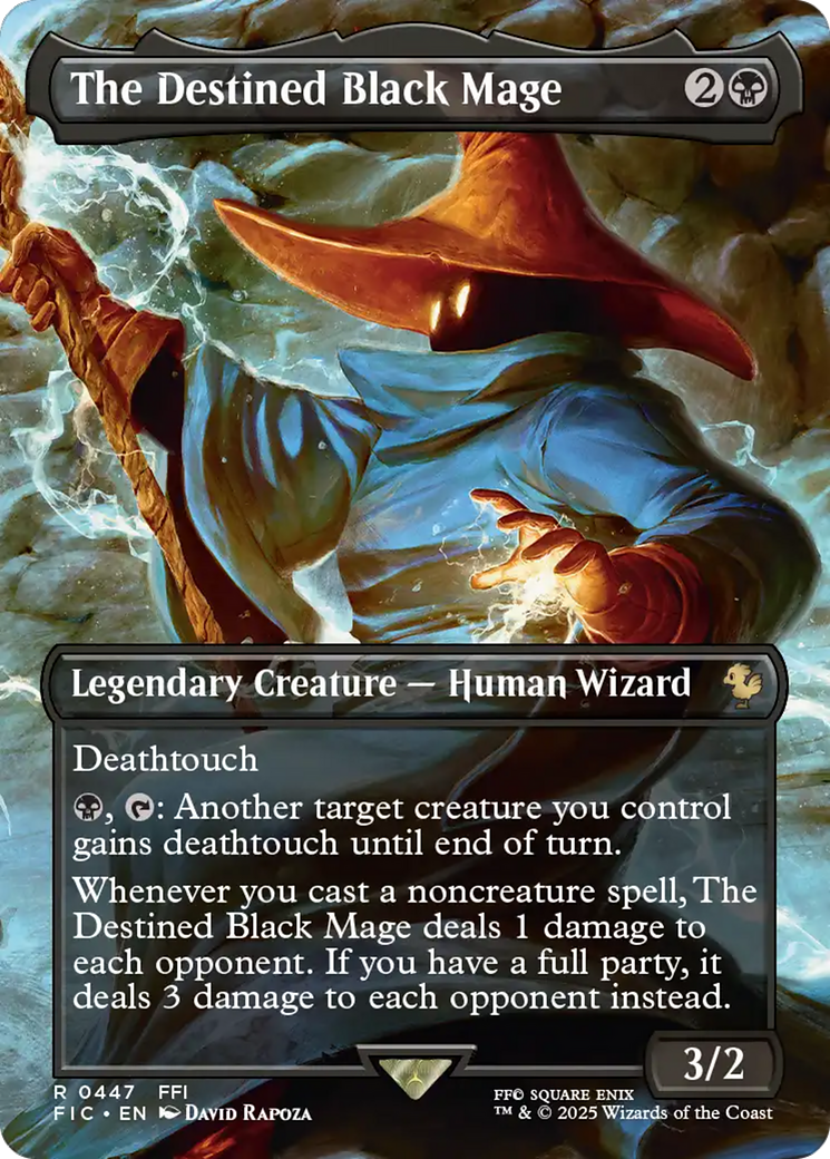 The Destined Black Mage (Borderless) [FINAL FANTASY Commander] | Clutch Gaming