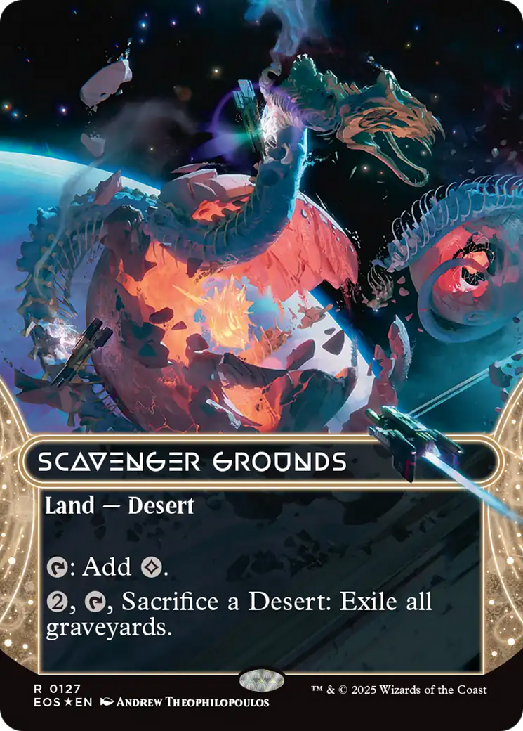 Scavenger Grounds (0127) (Borderless) (Galaxy Foil) [Edge of Eternities: Stellar Sights] | Clutch Gaming