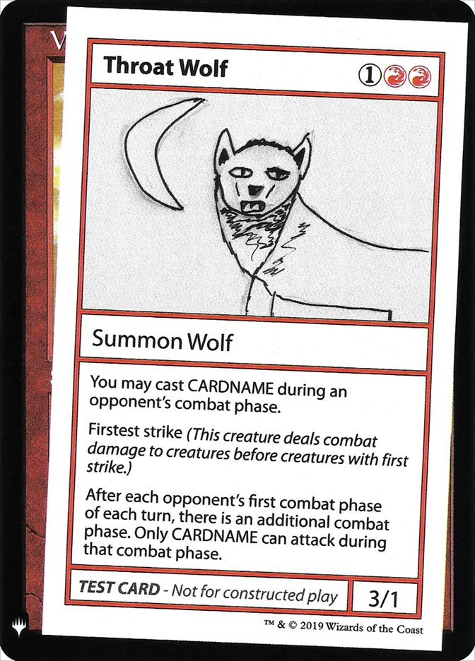 Throat Wolf [Mystery Booster Playtest Cards] | Clutch Gaming