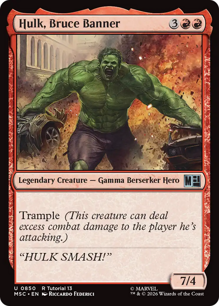 Hulk, Bruce Banner [Marvel Super Heroes Commander] | Clutch Gaming