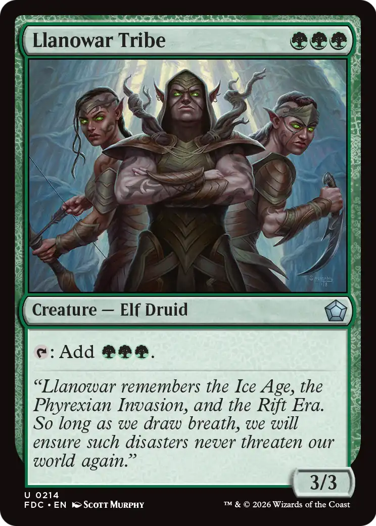 Llanowar Tribe [Foundations Commander] | Clutch Gaming