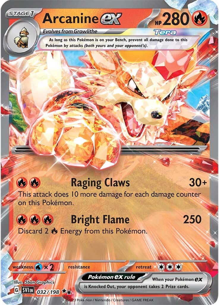 Arcanine ex (032/198) [Scarlet & Violet: Base Set] | Clutch Gaming