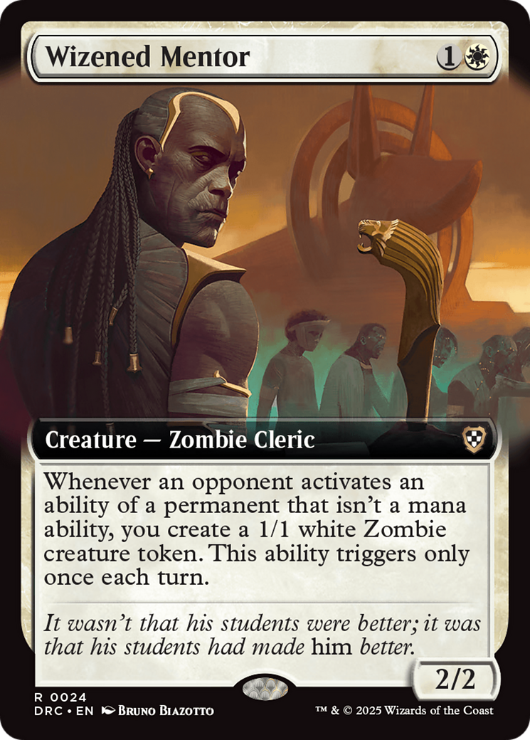 Wizened Mentor (Extended Art) [Aetherdrift Commander] | Clutch Gaming