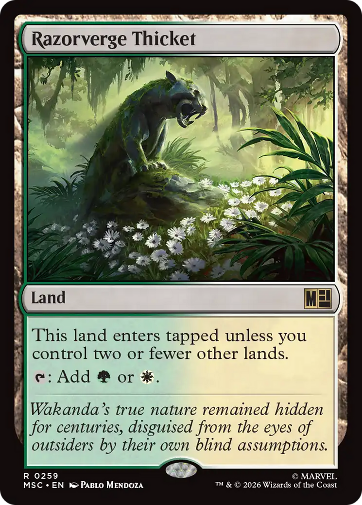 Razorverge Thicket (Surge Foil) [Marvel Super Heroes Commander] | Clutch Gaming