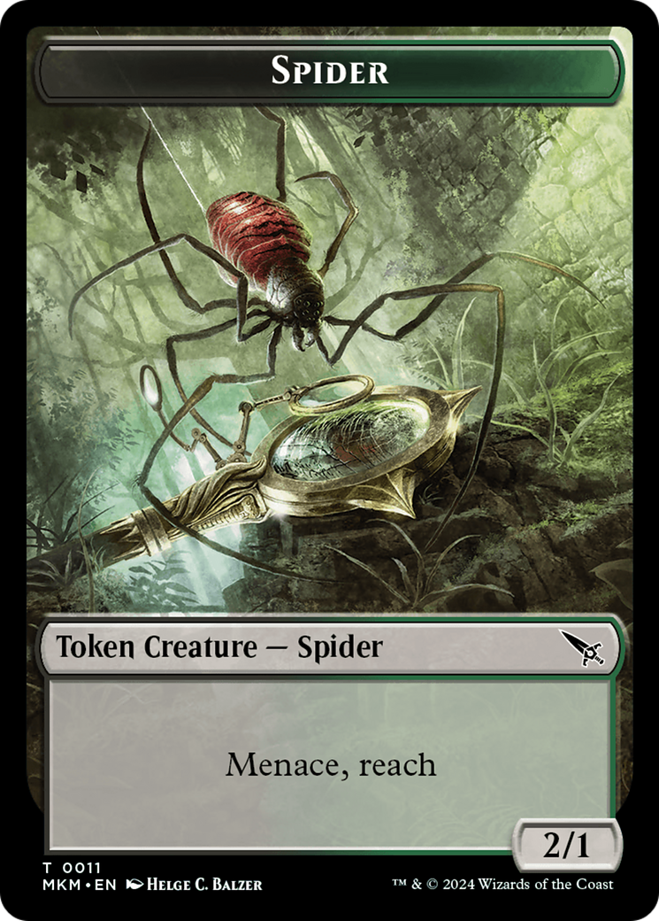 Spider Token [Murders at Karlov Manor Tokens] | Clutch Gaming