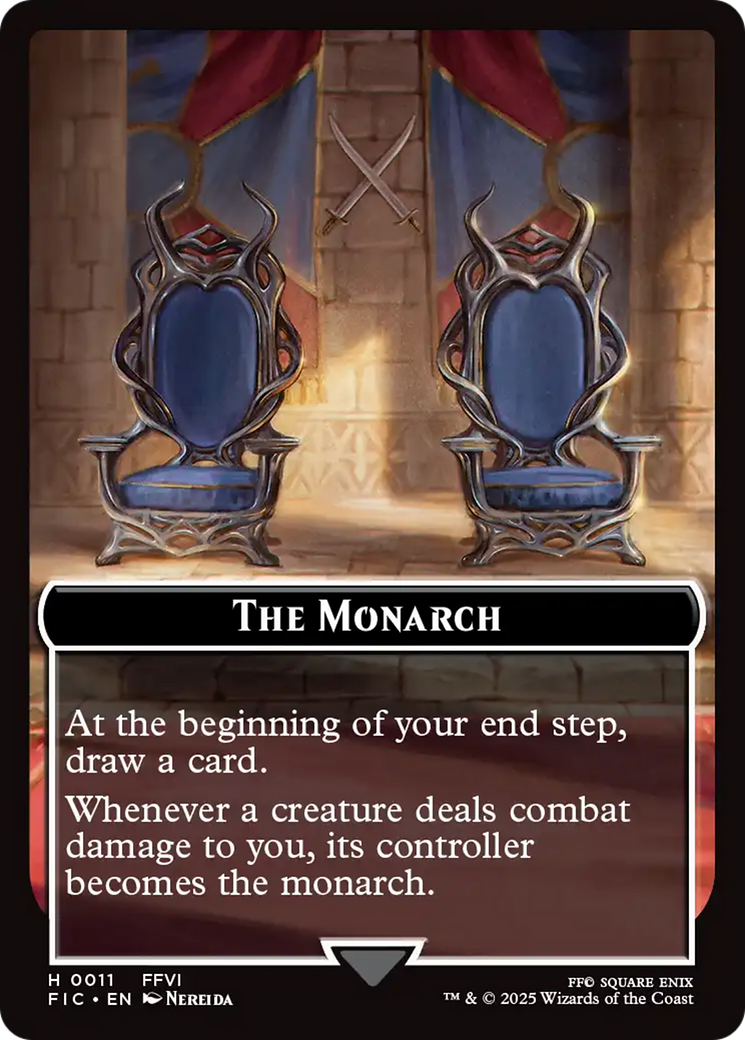 The Blackjack // The Monarch Double-Sided Token [FINAL FANTASY Commander Tokens] | Clutch Gaming