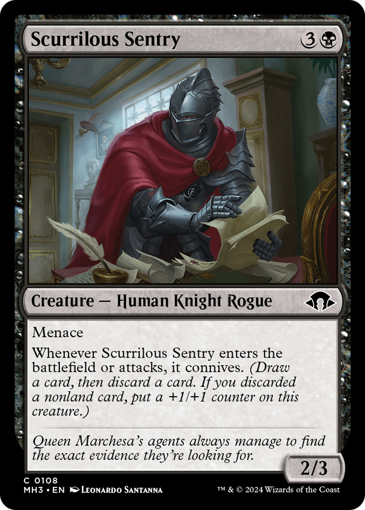 Scurrilous Sentry [Modern Horizons 3] | Clutch Gaming