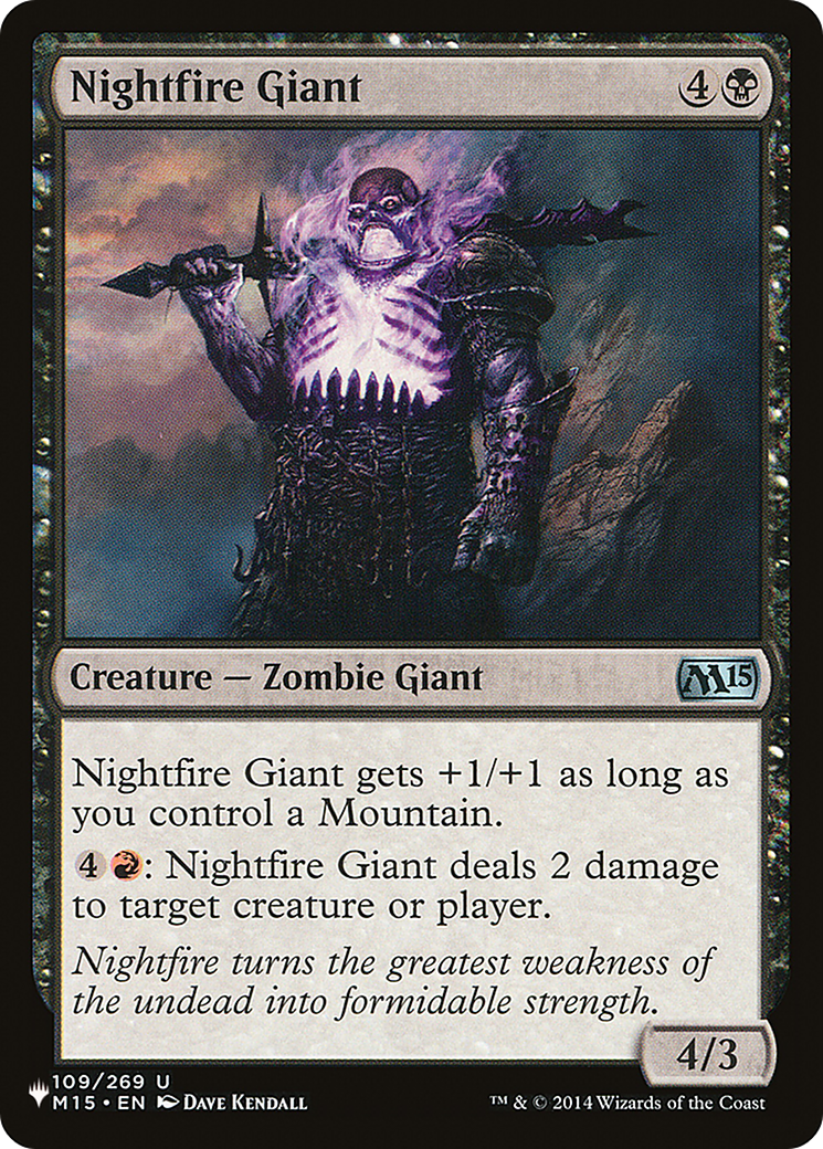 Nightfire Giant [The List Reprints] | Clutch Gaming