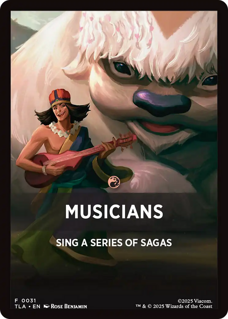 Musicians Theme Card [Avatar: The Last Airbender Tokens] | Clutch Gaming