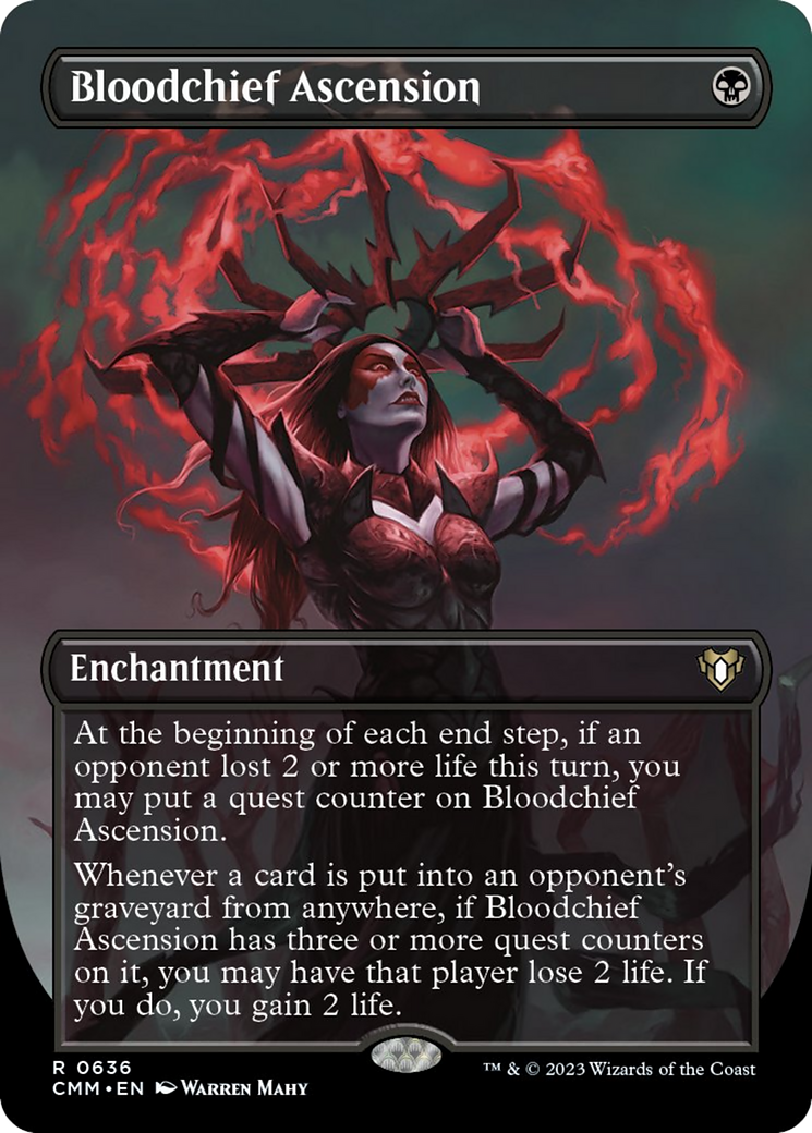 Bloodchief Ascension (Borderless Alternate Art) [Commander Masters] | Clutch Gaming