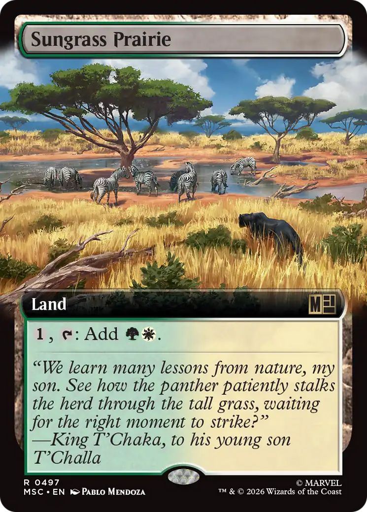 Sungrass Prairie (Extended Art) [Marvel Super Heroes Commander] | Clutch Gaming