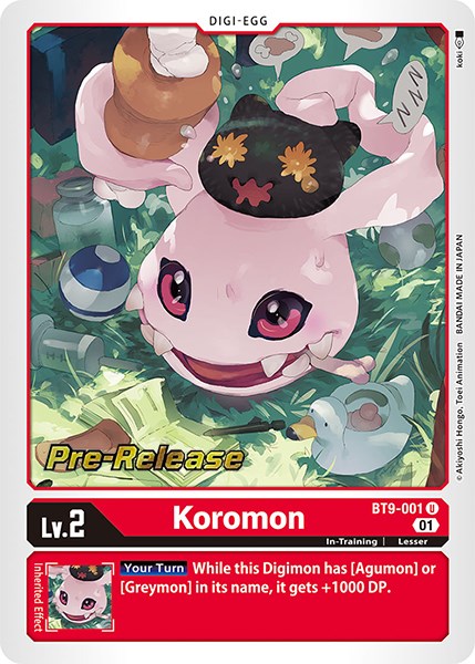 Koromon [BT9-001] [X Record Pre-Release Promos] | Clutch Gaming