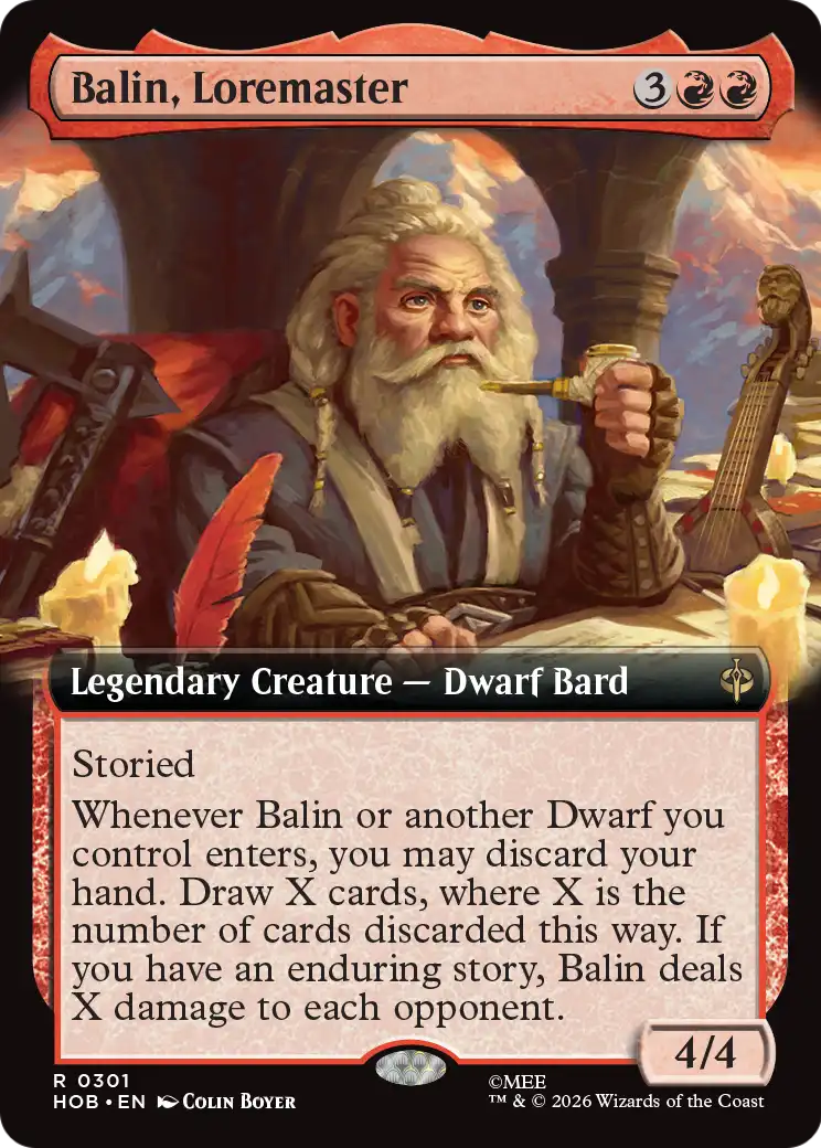 Balin, Loremaster (Extended Art) [The Hobbit] | Clutch Gaming