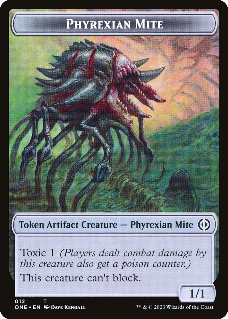 Phyrexian Mite Token (12) [Phyrexia: All Will Be One Tokens] | Clutch Gaming