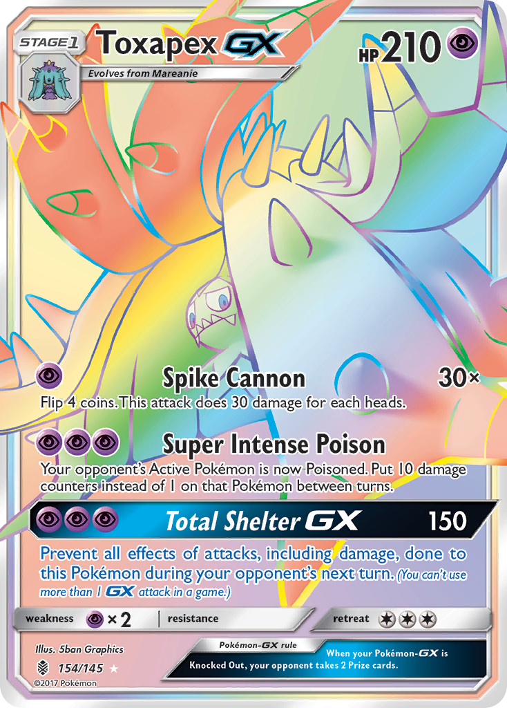 Toxapex GX (154/145) [Sun & Moon: Guardians Rising] | Clutch Gaming