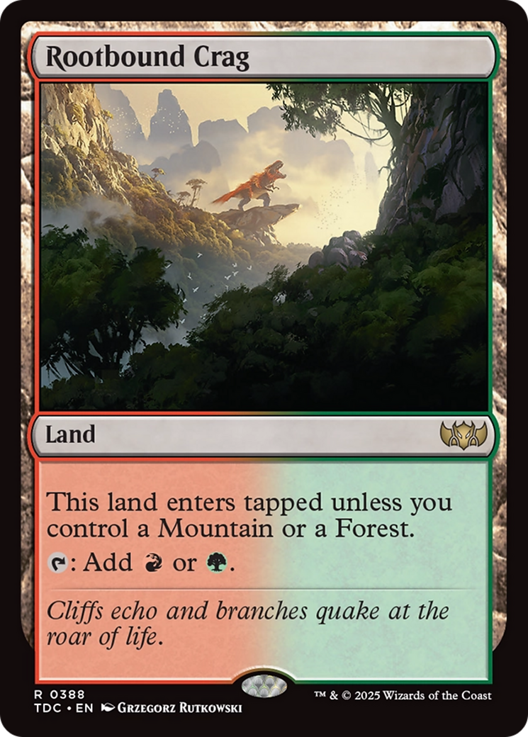 Rootbound Crag [Tarkir: Dragonstorm Commander] | Clutch Gaming