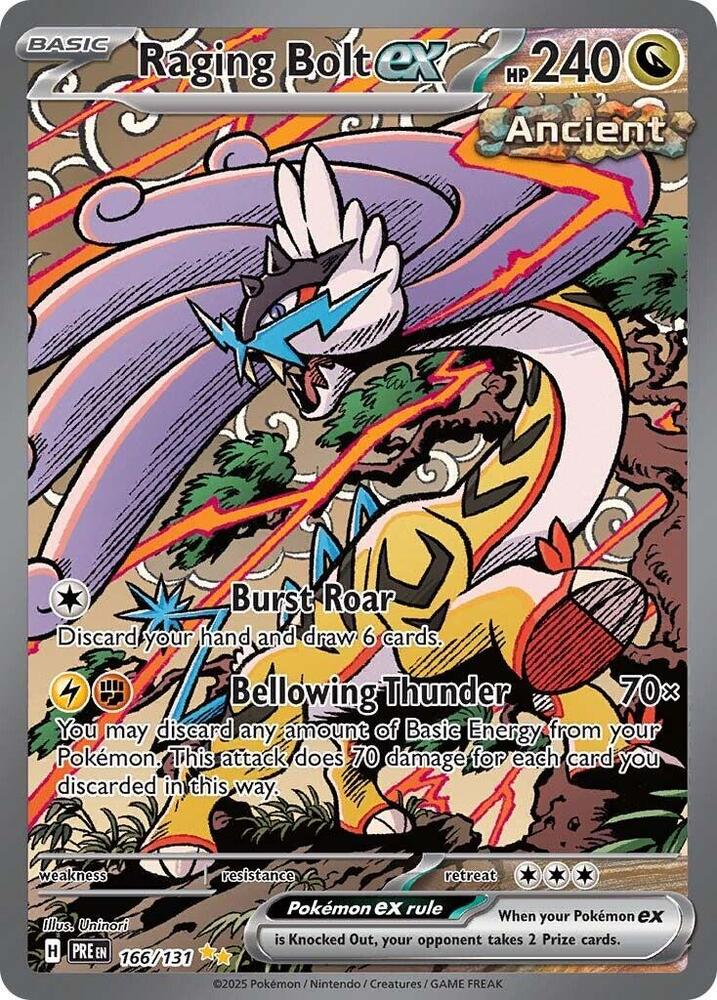 Raging Bolt ex (166/131) [Scarlet & Violet: Prismatic Evolutions] | Clutch Gaming