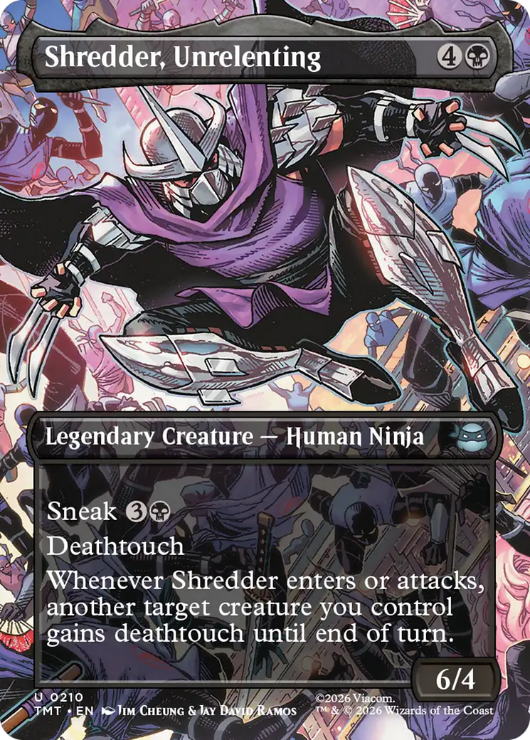 Shredder, Unrelenting (Borderless) [Teenage Mutant Ninja Turtles] | Clutch Gaming