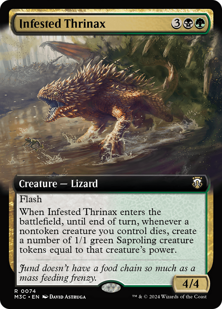 Infested Thrinax (Extended Art) [Modern Horizons 3 Commander] | Clutch Gaming