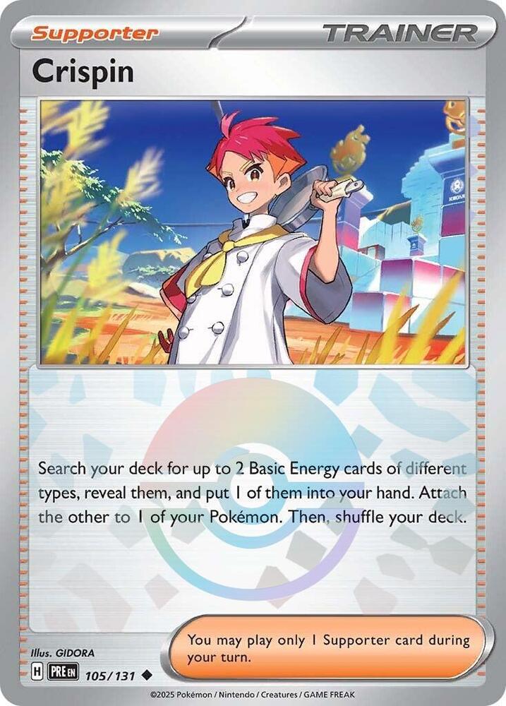 Crispin (105/131) (Poke Ball Pattern) [Scarlet & Violet: Prismatic Evolutions] | Clutch Gaming