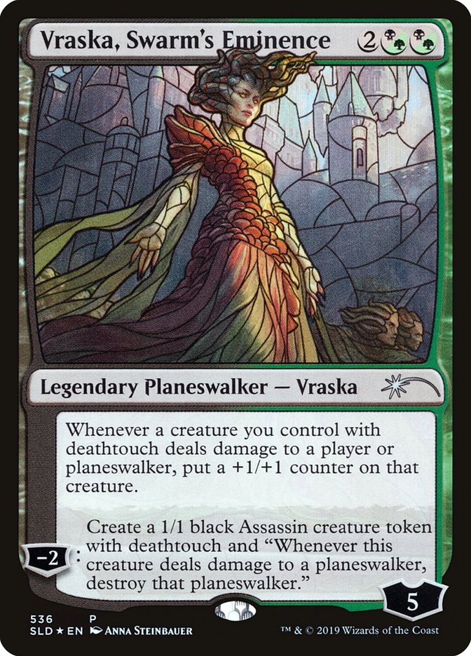 Vraska, Swarm's Eminence (Stained Glass) [Secret Lair Drop Promos] | Clutch Gaming