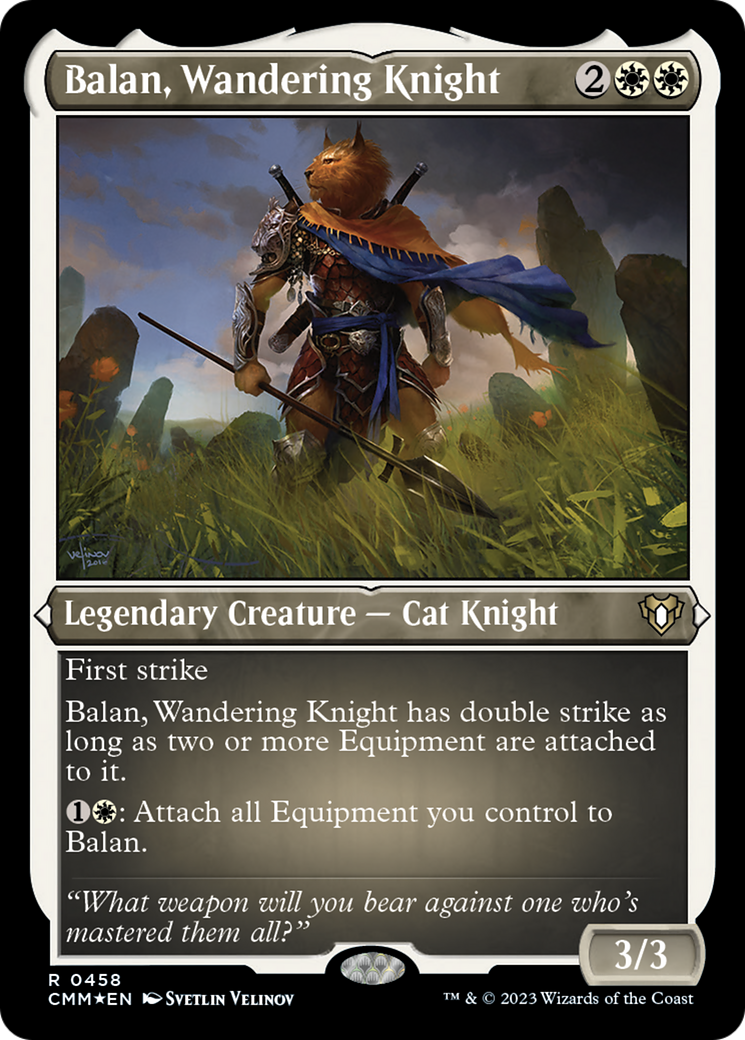 Balan, Wandering Knight (Foil Etched) [Commander Masters] | Clutch Gaming