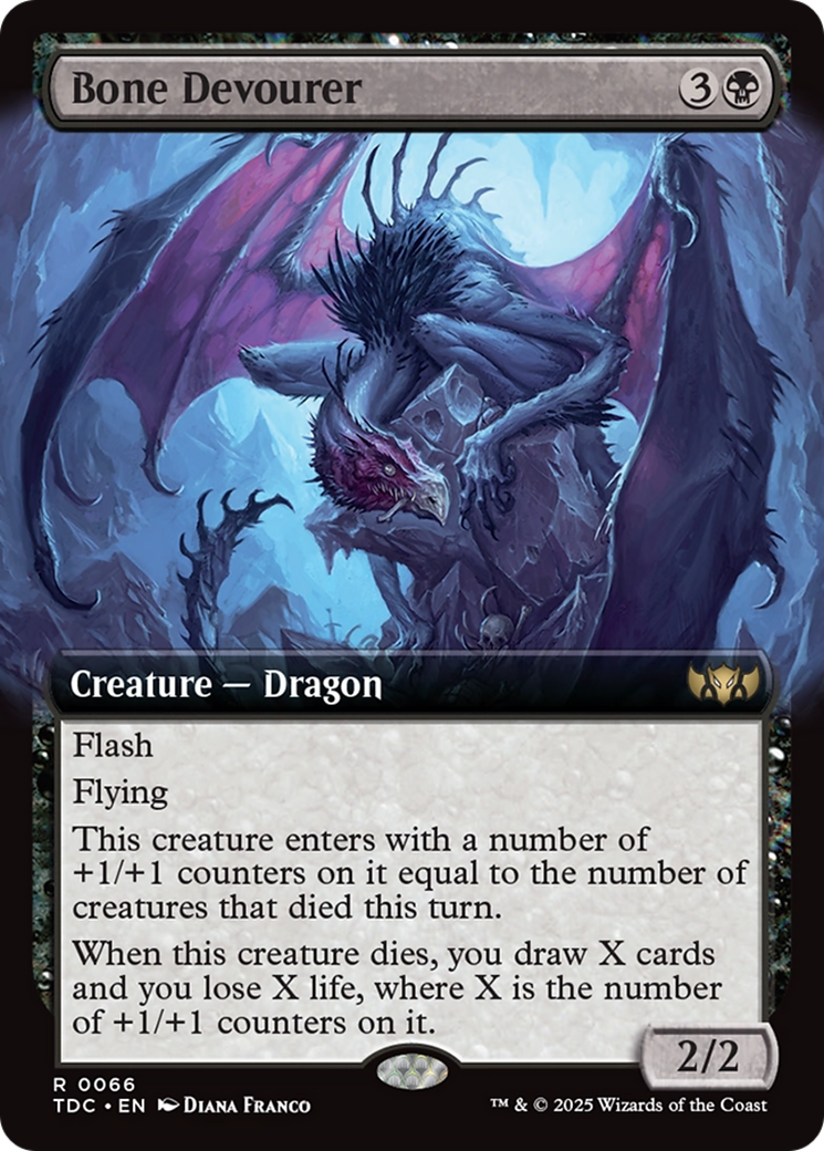 Bone Devourer (Extended Art) [Tarkir: Dragonstorm Commander] | Clutch Gaming